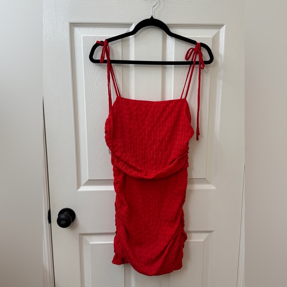 Lovers + Friends Amy Mini Dress Cherry Red